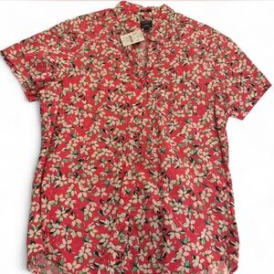 J.Crew Slim Fit Floral Short Sleeve Button-Down Shirt | Men’s Size L